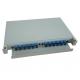 1U 19 FTTH Rack Mount Patch Panel 24 Ports With SC LC Adapter