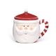 Christmas 3d Mug Santa Shaped Ceramic Santa Coffee Christmas Gift Hand Painting Santa Claus Mug Porcelain Mugs