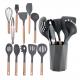 Silicone Utensil Set with Utensil Holder Heat Resistant up to 240C Non-Stick Coating