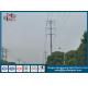 Low Voltage Dodecagonal Galvanized Electric Pole With Bitumen Painted 20m