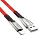 Zinc Alloy Shell Fabric Braid 3.3ft 1M 2.4A Flat Fast Charging USB Cable