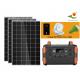 1000W Portable Solar Generators Solar Home Lighting System With Solar Panel