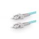 SC-SC Duplex Fiber Optic Patch Cords Premium Quality OM3 10G 50 / 125
