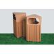 Park durable and recycling wpc garbage can RMD-D9