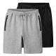Summer Sports Shorts Men's Capris Loose Large Cotton Knitted Pants elastic thin