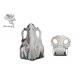 Silver Color  PP  Material Funeral Coffin Furniture Casket Corner with  metal tubes