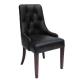 Upholstered Brazil Cow Leather Button Back Dining Chairs H98cm