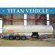 Petrol Three Axle Oil Fuel Tanker Trailer 50000 Liters Steel Q345