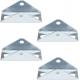 Adjustable Carbon Steel Plating Roof Rack Mounting Brackets for Heavy Duty Roof Panels