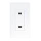 LD-U001 4.2A Smart High Speed USB Charger Outlet , 2 USB Ports with 2 Wall Plates