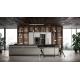 Customized Stylish Kitchen Cabinet Modern Glass Winecase With Bar Table