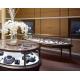 Bronze Vintage Jewelry Store Showcases Oval Watch Shop Center Display Cabinet