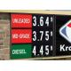 Digital 12 Inches Petrol LED Price Signs With Remote Group Controlling