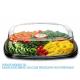 Rectangle Cake Platter With Lid Reusable Buffet Catering Sandwich Trays Disposable Food Snack Party Platter Lid