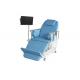 Height adjustable Electric Dialysis Bed Blood Donor Chair Folding Guardrail On Casters