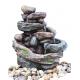 Creek Cascading Water Fountains Outdoor , Large Garden Water Fountains In Magnesia Material