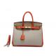 Fashionable Women Leather Handbags / Customized Casual Tote Bags Genuine Leather
