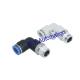 PL Pisco Elbow One Touch Zinc Brass Compression R Thread Pneumatic Tube Fittings