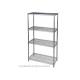 4 Levels Metal Chrome Wire Shelving , Household Wire Storage Shelving 36 X 18 X 72