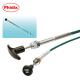 Non Lock Mechanical Control Cable Industrial Push Pull Control Heads Engine Shut Down