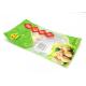 Transparent Plastic 3 Side Seal Flat Pouch Food Packaging Bag Withand Tear Notches