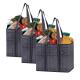 Foldable Tote Shopping Bag Hard Bottom Reusable Grocery Bag