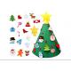 3D DIY Felt Christmas Tree With Ornaments Kids Toys Christmas Party Decoration