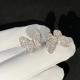 Small Elegant Van Cleef Jewelry 1pcs Van Cleef 18K White Gold Ring