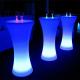 Rechargeable LED Bar Furniture , Nightclub LED Illuminated Cocktail Table