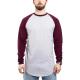                  Baseball Long Sleeve T-Shirt Basic Raglan Sleeve of The Oversize Fashion Men′s Long Sleeve T-Shirt L/S             