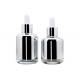 Silver 30ml 50ml Glass Cosmetic Bottles For Person Care Products