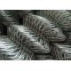 Non Corrosive Galvanized Knuckled Chain Link Wire Mesh For Fence 0.5m-2m Width