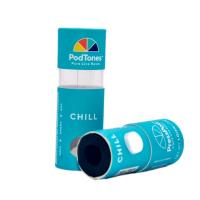 Custom Vape Child Resistant Paper Packaging Small Round Paper Tube with Clear Window
