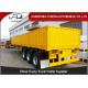 40ft Flatbed Utility  Livestock Cattle Trailers With 600mm To 1000mm Side Walls