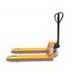 Yellow Color Hydraulic Pallet Truck / Manual Forklift Trolley For Warehouse