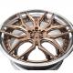 factory direct custom 22 to 24 inch aluminum gold bronze brushed car forged wheels