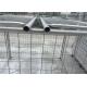 Environmental Q235 Steel Weld / Chain Wire Trash Cage 1500mm X 2000mm