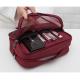 PVC Material  Portable Waterproof Cosmetic Bag Zippered Closure Type