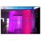 Pink Portable Inflatable Photo Booth Enclosure LED lighting 16 Colors