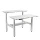 2 Levels 4 Legs 4 Motors Extendable KD Structure Steel Office Desk