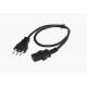 Italy standard 13A  3pin black  power cord  0.5m-10m copper Laptop power cable