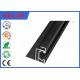 Solar Panel Black Aluminium Frame With Corner Key , Extrusion Aluminium Edge Profile For PV Mounting Systems