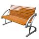 Waterproof Outdoor Wooden Bench Furniture Anti Corrosion For Campus School