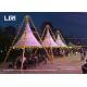 Outdoor Waterproof Bamboo Lantern Pyramid Canvas Wedding Tents