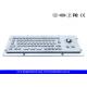 IP65 Rated Compact Small Kiosk Panel Mount Keyboard With Optical Trackball