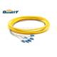 Low IL Fiber Optic Pigtail LC UPC 6 Core G652D Single Mode Cable