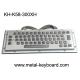 Waterproof Vandalproof Industrial Metal Keyboard Stainless Steel Customized