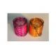 Home decor soy lantern candle with vanilla  fragrance and color glass  container