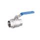Silver Stainless Steel 201 DN8 Female Threaded Ball Valve with Customized Support ODM