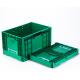 Collapsible Storage Plastic Crate for Fruit Moving Customized Color Solid Box Style